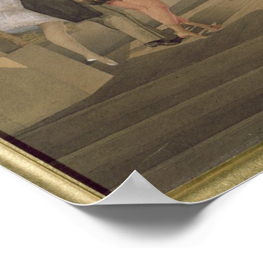 Das Foyer der Oper während des Mittelalters Poster (Ecke)