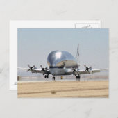 Das Frachtflugzeug B377SGT Super Guppy Turbine der Postkarte (Vorne/Hinten)