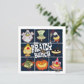 Das Fraidy Bunch Fun Halloween Karte (Stehend Vorderseite)