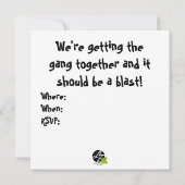 Das Fraidy Bunch Fun Halloween Karte (Rückseite)