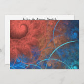 Das Fraktal Incinerator Art - Warmbrand Einladung (Vorne/Hinten)