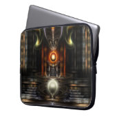 Das Fraktal ?Throne Art Laptop Sleeve (Vorderseite Links)