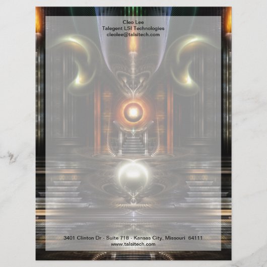 Das Fraktal Throne Room Art Briefkopf (Vorderseite)