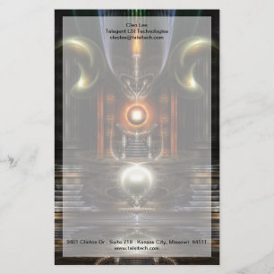 Das Fraktal Throne Room Art Briefpapier