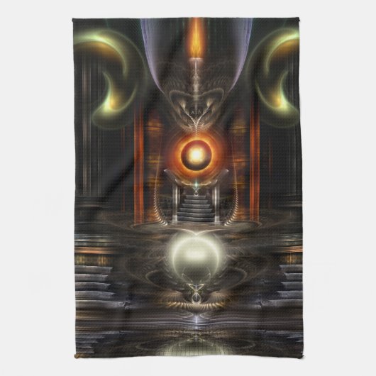 Das Fraktal Throne Room Art Handtuch (Vertikal)