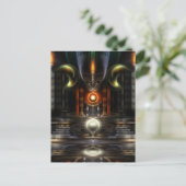 Das Fraktal Throne Room Art Postkarte (Stehend Vorderseite)