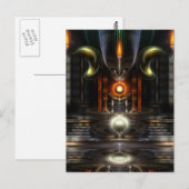 Das Fraktal Throne Room Art Postkarte (Vorne/Hinten)
