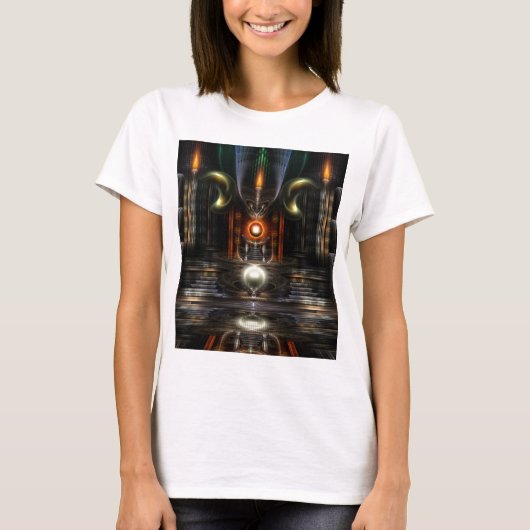 Das Fraktal Throne Room Art T-Shirt (Vorderseite)