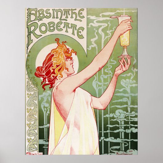 Das französische Jugendstil-Poster "absinthe Robet Poster (Vorne)