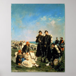 Das französische Lager in der Nähe von Sebastopol Poster