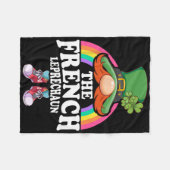 Das französische Leprechaun St Patricks Day Kostüm Fleecedecke (Vorderseite (Horizontal))