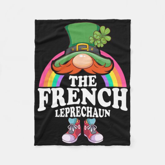 Das französische Leprechaun St Patricks Day Kostüm Fleecedecke (Vorderseite)