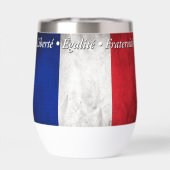 Das französische Motto Wasserflasche (Rückseite)