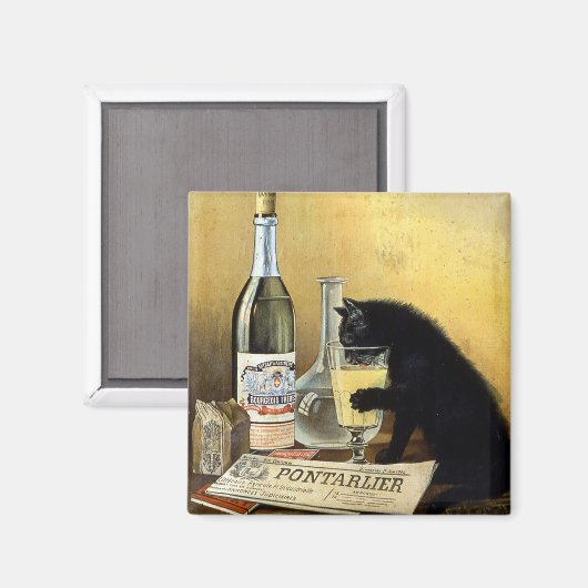 Das französische Poster "absinthe bourgeois" von R Magnet (Vorderseite/Rückseite)