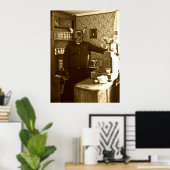 Das französische Poster "Old style" (Heimbüro)