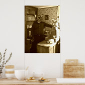 Das französische Poster "Old style" (Küche)