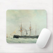 Das französische Schlachtschiff, "La Gloire", 1880 Mousepad (Mit Mouse)