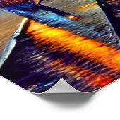 Das französische Viertel Digital Art Malerei Poster (Ecke)