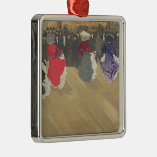 Das Frauen-Tanzen Können-Kann Silbernes Ornament (Rechts)