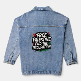 Das freie Palästina beendet den Beruf Jeansjacke