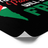 Das freie Palästina beendet die israelische Beruf- Poster (Ecke)