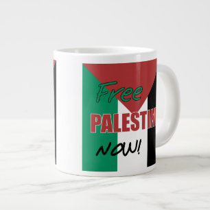 Das freie Palästina jetzt unter palästinensischer Jumbo-Tasse