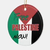 Das freie Palästina jetzt unter palästinensischer  Keramik Ornament (Links)