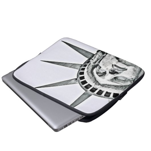 Das Freiheitsstatue Laptopschutzhülle (Vorne Knopf)