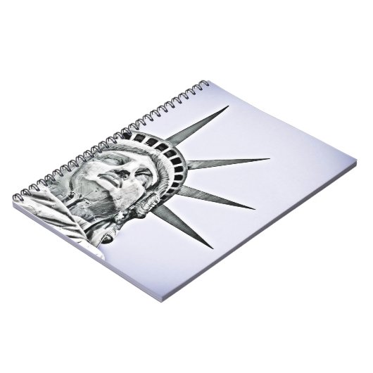 Das Freiheitsstatue Notizblock (Linke Seite)