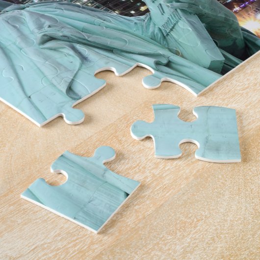Das Freiheitsstatue und NYC Skyline Puzzle (Seite)