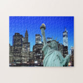 Das Freiheitsstatue und NYC Skyline Puzzle (Horizontal)