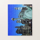 Das Freiheitsstatue und NYC Skyline Puzzle (Vertikal)