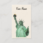 Das Freiheitsstatue Visitenkarte (Rückseite)