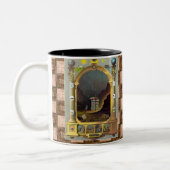 Das Freimaurerdiagramm Zweifarbige Tasse (Links)