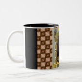 Das Freimaurerdiagramm Zweifarbige Tasse (Links)