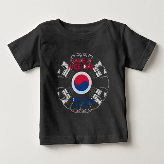Das freundliche koreanische Design "Have a Nice Da Baby T-shirt (Vorderseite)
