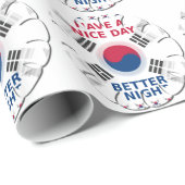 Das freundliche koreanische Design "Have a Nice Da Geschenkpapier (Rolleneckpunkt)