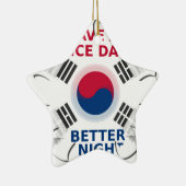 Das freundliche koreanische Design "Have a Nice Da Keramikornament (Rechts)