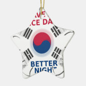 Das freundliche koreanische Design "Have a Nice Da Keramikornament (Links)