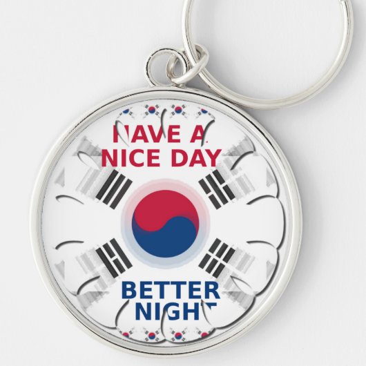 Das freundliche koreanische Design "Have a Nice Da Schlüsselanhänger (Vorne)