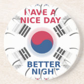 Das freundliche koreanische Design "Have a Nice Da Untersetzer (Vorne)