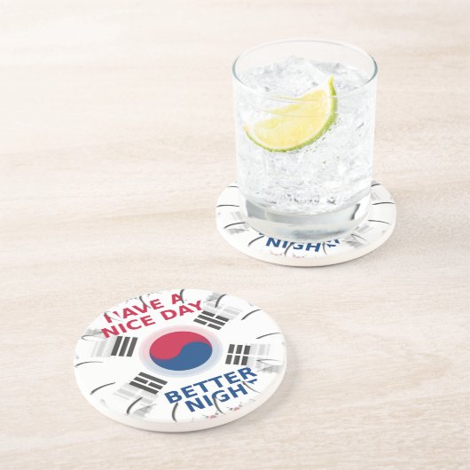 Das freundliche koreanische Design "Have a Nice Da Untersetzer (Seite)