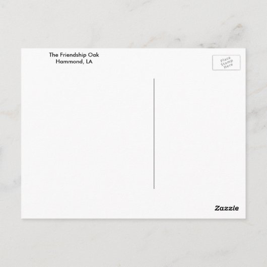 Das Freundschaftshaus 2 Postkarte (Rückseite)