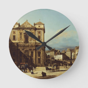 Das Freyung in Wien, Ansicht vom Nordwesten, C. Runde Wanduhr