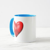 Das Friedensherz Tasse (Vorderseite Links)