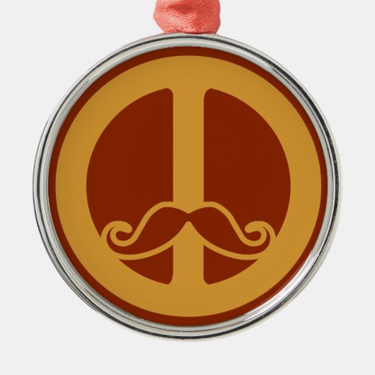 Das Friedensstache-Ornament Ornament Aus Metall (Vorne)