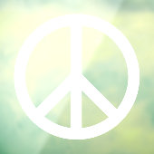 Das Friedenssymbol gegen den Krieg Fensteraufkleber (Blatt 3)