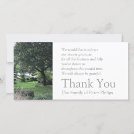 Das friedliche Beileid des Garten-6 danken Ihnen 2 Dankeskarte