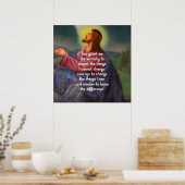 Das friedliche Gebet mit Jesus Christus-Malerei Poster (Küche)