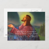 Das friedliche Gebet mit Jesus Christus-Malerei Postkarte (Vorne/Hinten)